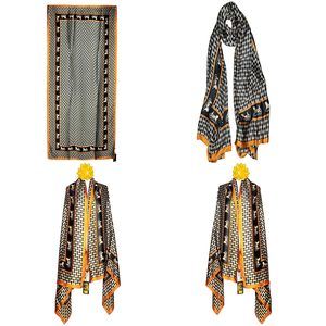 NWT Long Soft Scarf 35"x70" Rectangle Silk Feeling 100% Shawl Wrap 02101